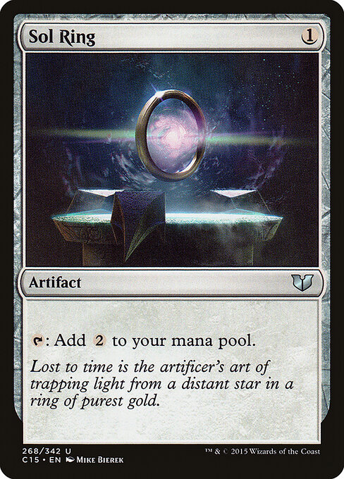 Sol Ring — Commander 2015 #268, art by Mike Bierek