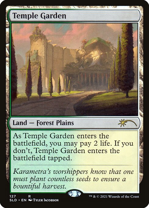 Temple Garden — Secret Lair Drop #127, art by Tyler Jacobson