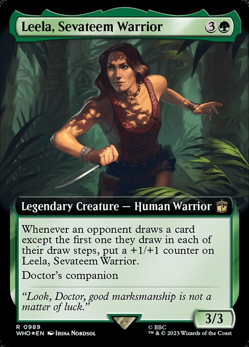 Leela, Sevateem Warrior — Doctor Who #989, art by Irina Nordsol