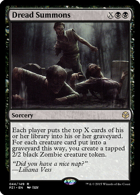 Dread Summons — Legendary Cube Prize Pack #44, art by Izzy