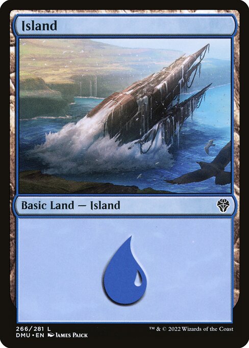 Island — Dominaria United #266, art by James Paick