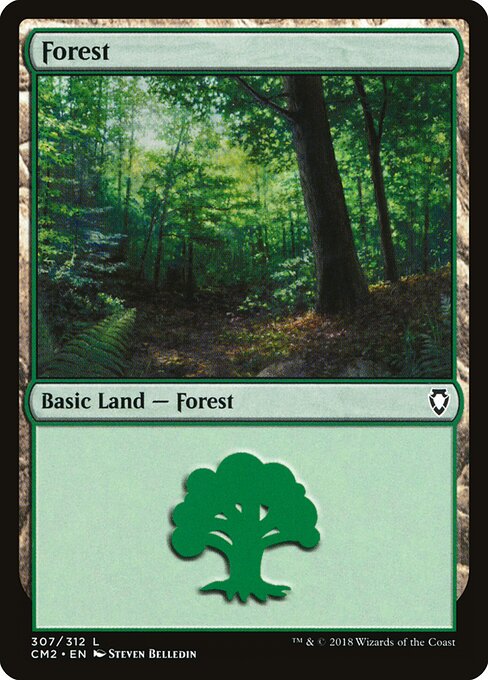 Forest — Commander Anthology Volume II #307, art by Steven Belledin
