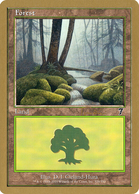 Forest — World Championship Decks 2001 #jt328, art by D. J. Cleland-Hura