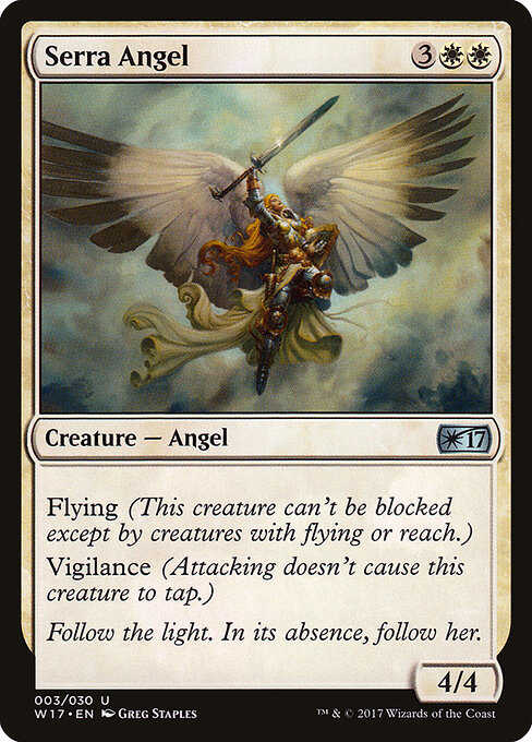 Serra Angel — Welcome Deck 2017 #3, art by Greg Staples