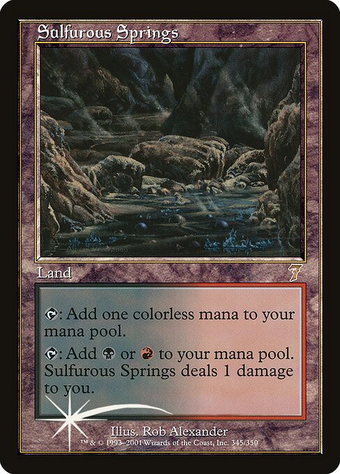 Sulfurous Springs — Seventh Edition #345★, art by Rob Alexander