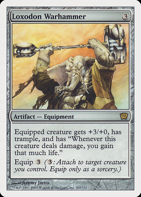 Loxodon Warhammer — Ninth Edition #303, art by Jeremy Jarvis