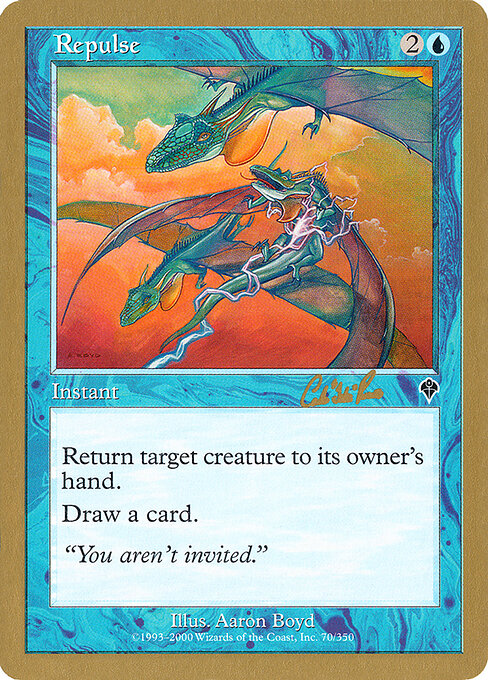Repulse — World Championship Decks 2002 #cr70, art by Aaron Boyd