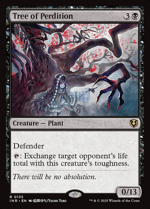 Tree of Perdition — Innistrad Remastered #135, art by Yuchi Yuki