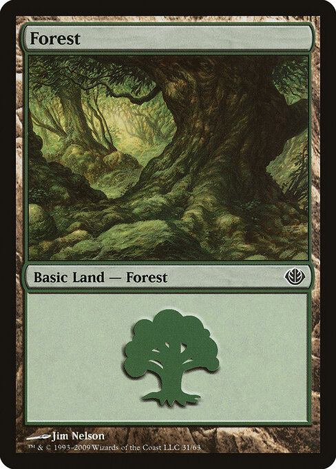 Forest — Duel Decks: Garruk vs. Liliana #31, art by Jim Nelson