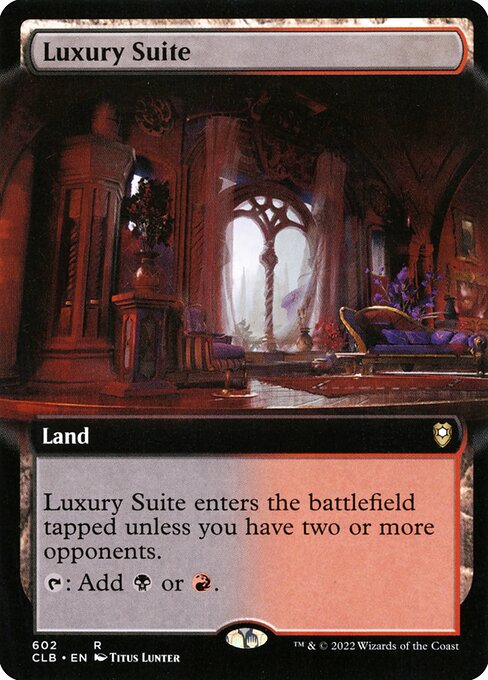 Luxury Suite — Commander Legends: Battle for Baldur's Gate #602, art by Titus Lunter