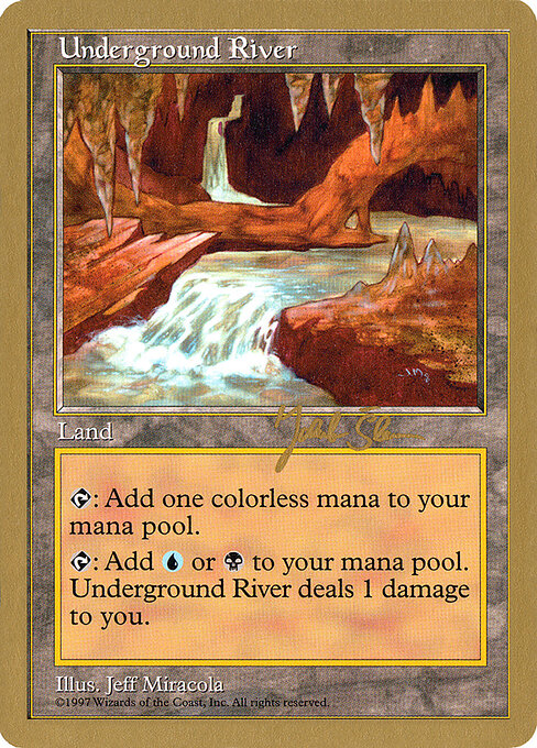 Underground River — World Championship Decks 1997 #js426, art by Jeff Miracola