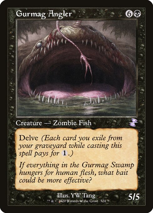 Gurmag Angler — Time Spiral Remastered #324, art by YW Tang