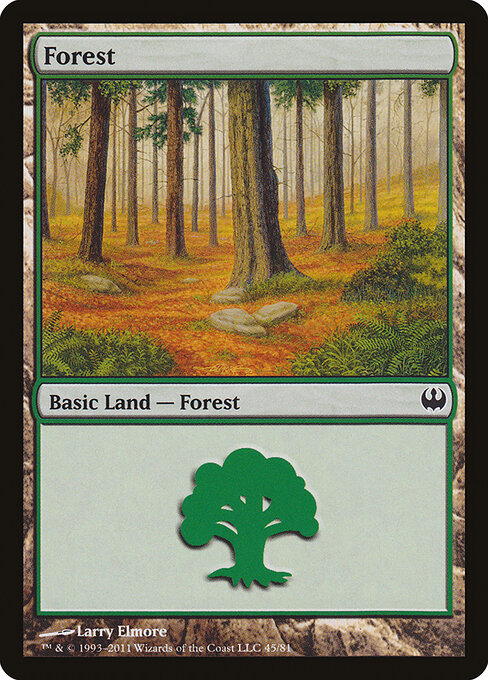 Forest — Duel Decks: Knights vs. Dragons #45, art by Larry Elmore