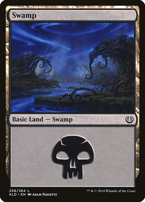 Swamp — Kaladesh #258, art by Adam Paquette
