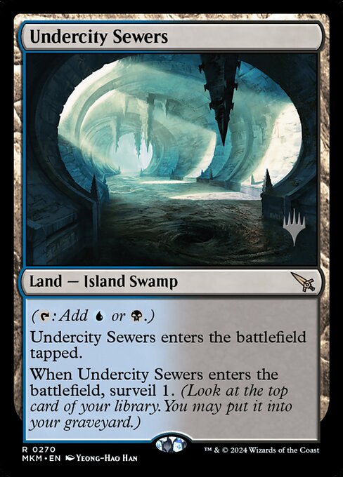 Undercity Sewers — Murders at Karlov Manor Promos #270p, art by Yeong-Hao Han