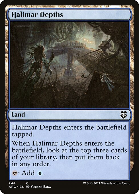 Halimar Depths — Forgotten Realms Commander #244, art by Volkan Baǵa
