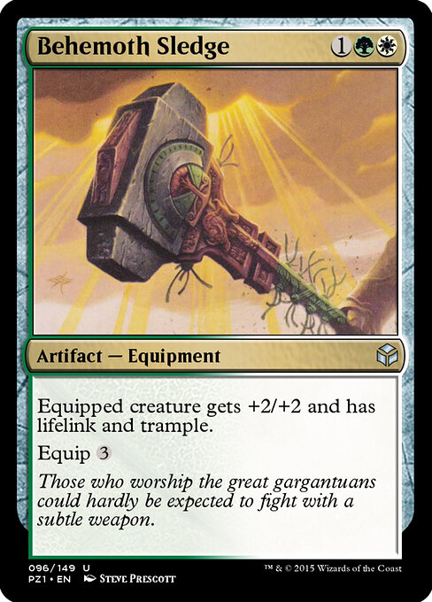 Behemoth Sledge — Legendary Cube Prize Pack #96, art by Steve Prescott