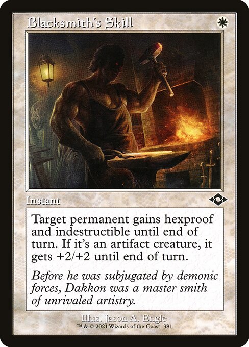 Blacksmith's Skill — Modern Horizons 2 #381, art by Jason A. Engle