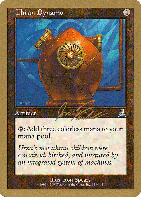 Thran Dynamo — World Championship Decks 2000 #jf139b, art by Ron Spears
