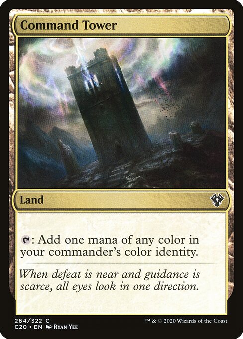 Command Tower — Commander 2020 #264, art by Ryan Yee