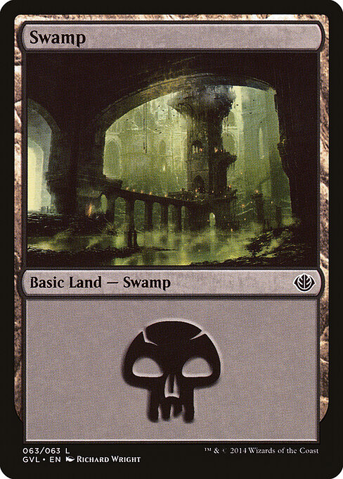 Swamp — Duel Decks Anthology: Garruk vs. Liliana #63, art by Richard Wright