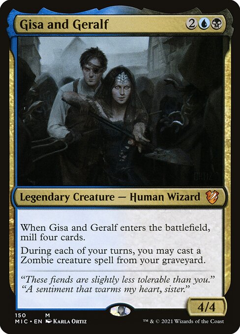 Gisa and Geralf — Midnight Hunt Commander #150, art by Karla Ortiz