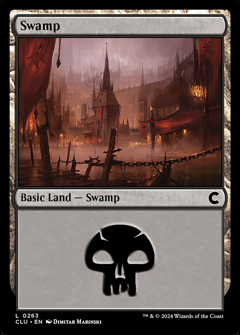 Swamp — Ravnica: Clue Edition #263, art by Dimitar Marinski