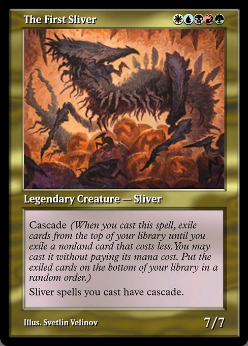 The First Sliver — Magic Online Promos #91325, art by Svetlin Velinov