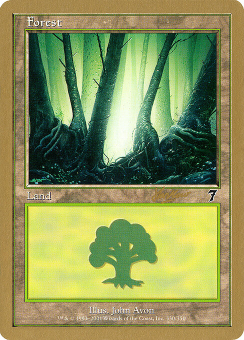 Forest — World Championship Decks 2002 #shh330, art by John Avon