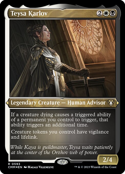 Teysa Karlov — Commander Masters #593, art by Magali Villeneuve