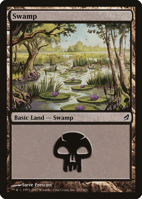 Swamp — Lorwyn #293, art by Steve Prescott