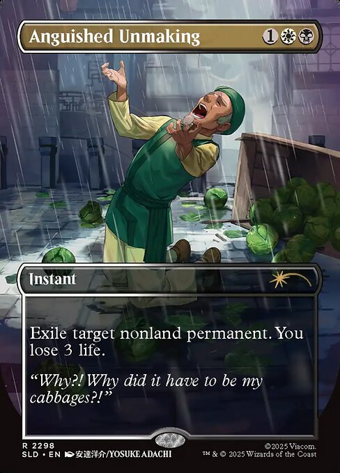 Anguished Unmaking — Secret Lair Drop #2298, art by Yosuke Adachi