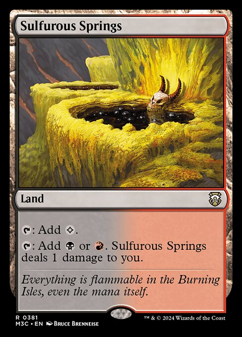 Sulfurous Springs — Modern Horizons 3 Commander #381, art by Bruce Brenneise
