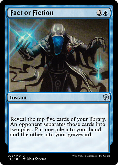 Fact or Fiction — Legendary Cube Prize Pack #25, art by Matt Cavotta