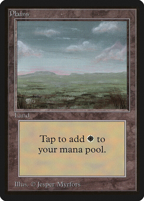 Plains — Limited Edition Beta #290, art by Jesper Myrfors