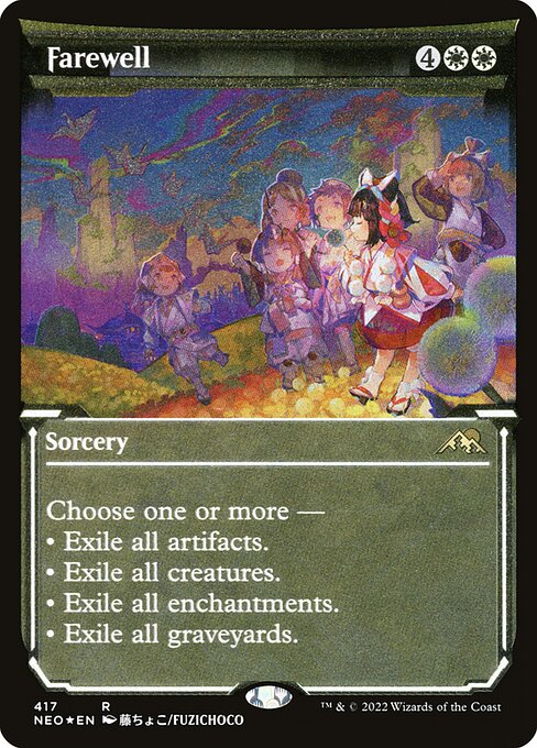 Farewell — Kamigawa: Neon Dynasty #417, art by Fuzichoco