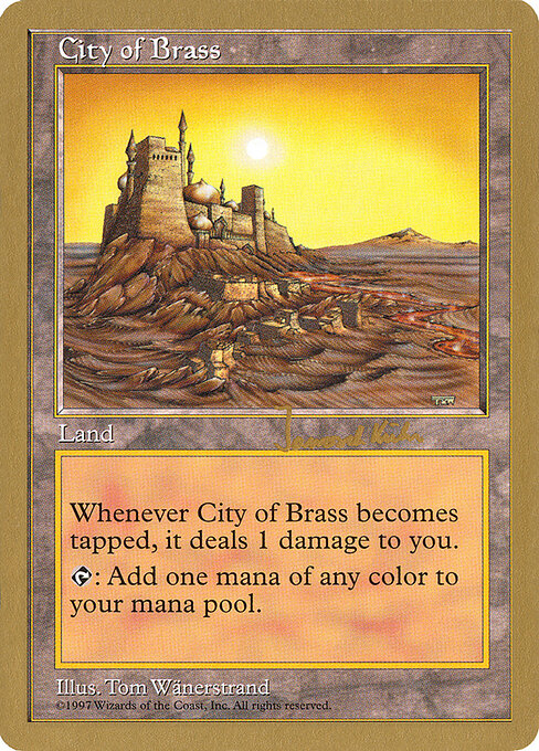 City of Brass — World Championship Decks 1997 #jk413, art by Tom Wänerstrand