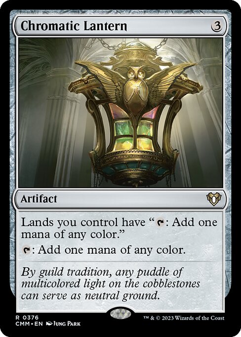 Chromatic Lantern — Commander Masters #376, art by Jung Park