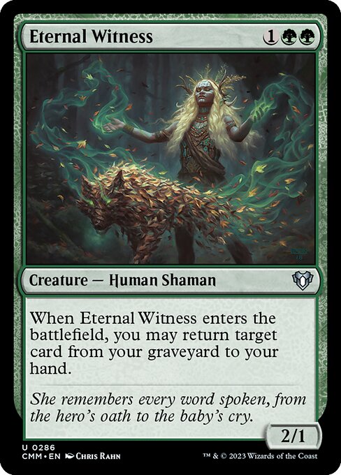 Eternal Witness — Commander Masters #286, art by Chris Rahn
