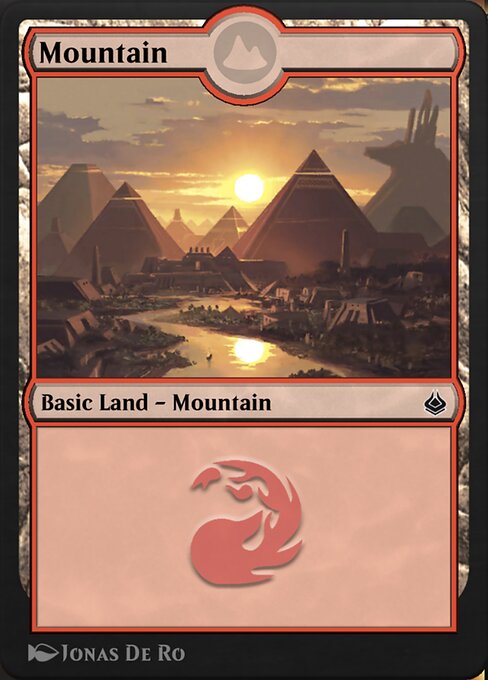 Mountain — Amonkhet Remastered #312, art by Jonas De Ro