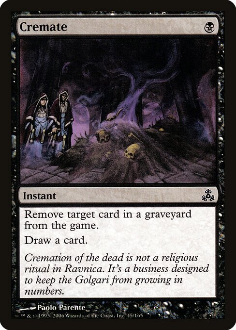 Cremate — Guildpact #45, art by Paolo Parente