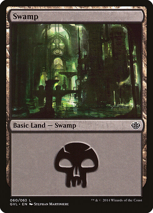 Swamp — Duel Decks Anthology: Garruk vs. Liliana #60, art by Stephan Martiniere
