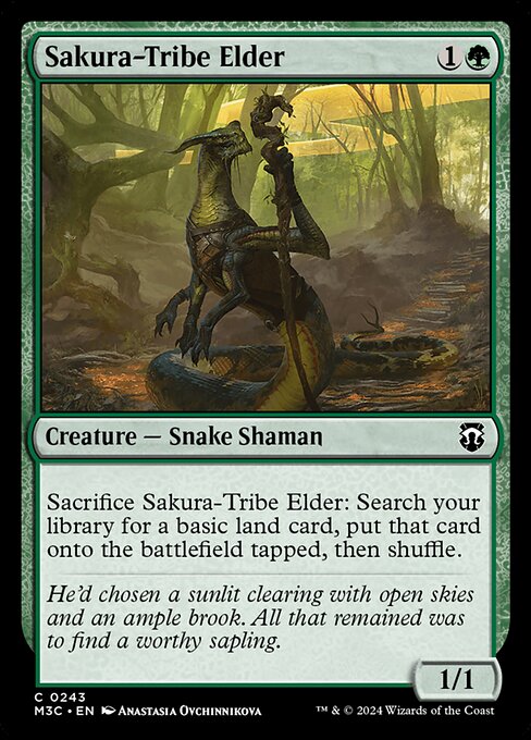 Sakura-Tribe Elder — Modern Horizons 3 Commander #243, art by Anastasia Ovchinnikova