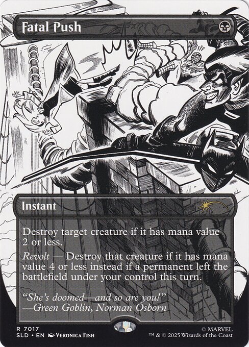 Fatal Push — Secret Lair Drop #7017, art by Veronica Fish