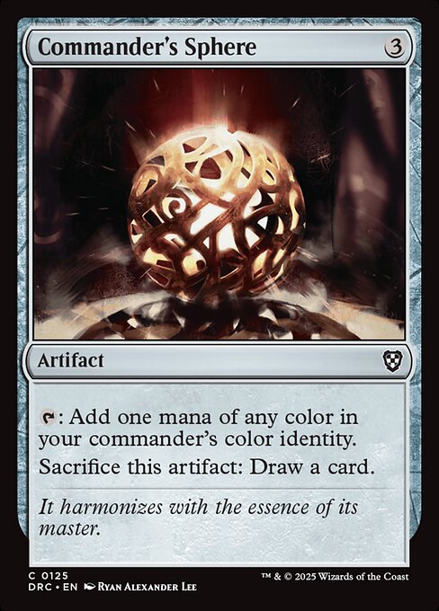 Commander's Sphere — Aetherdrift Commander #125, art by Ryan Alexander Lee