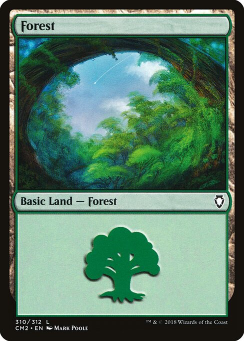 Forest — Commander Anthology Volume II #310, art by Mark Poole