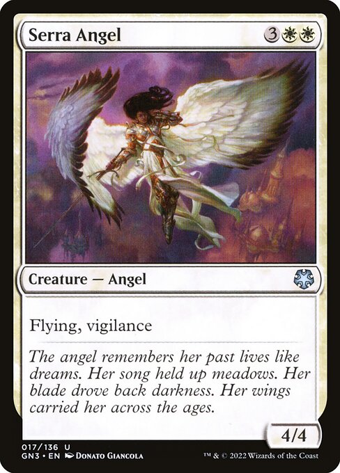 Serra Angel — Game Night: Free-for-All #17, art by Donato Giancola