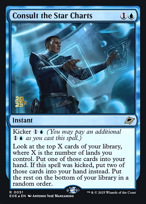 Consult the Star Charts — Edge of Eternities Promos #51s, art by Antonio José Manzanedo
