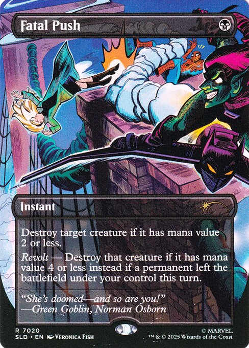 Fatal Push — Secret Lair Drop #7020, art by Veronica Fish