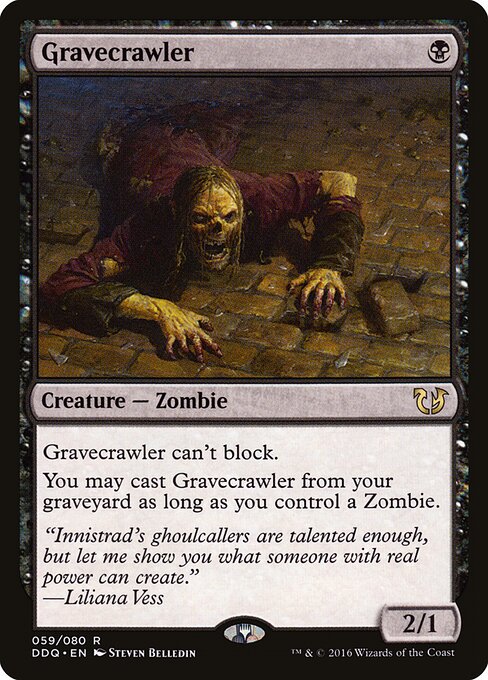 Gravecrawler — Duel Decks: Blessed vs. Cursed #59, art by Steven Belledin